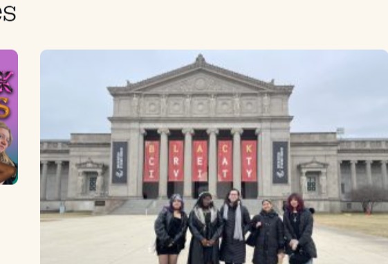 Students visiting a museum